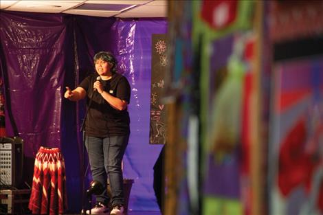 Marck Friedlander practices singing “Grenade” by Bruno Mars to perform for classmates.