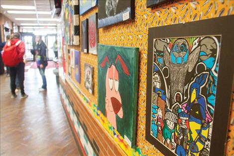 Art in all forms and in a variety of media was included at the event.