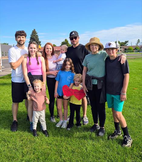 The Krantz family poses for a photo at the event. 