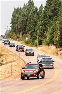 Take extra care driving twisty roads around lakes, mountains