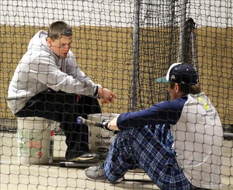 Mission Valley Mariners Assistant Coach John Rausch and Alex Killian