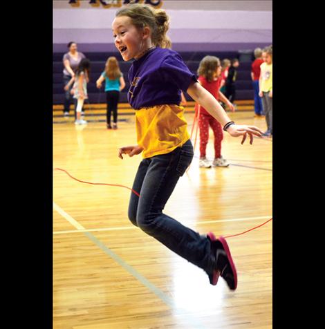 Tyneesha Brown participated in the Jump Rope For Heart event.