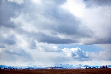 Blue skies offer respite from foggy and snowy days.