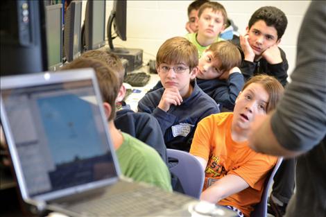 Students learn how to build their own video game.