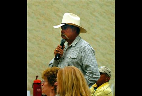 Jerry Laskody, St. Ignatius, asks about the METRIC study. Irrigators are not sure the study accurately mesures the amount of water used on  a field.