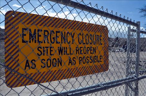 Unexploded blasting caps temporarily shut down the North Valley Creek container site April 2.