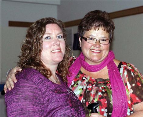 Janet Young and Shelley Croft organized the fundraising dinner for the Mission Valley Mariners.