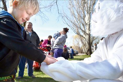 The Easter Bunny had candy for every child that visited in Ronan.