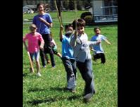 Kids play, dance, learn at health fair