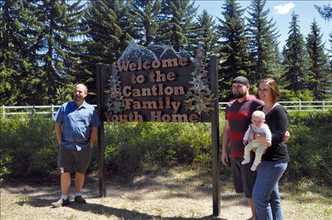  The Cantlon Family Youth Home receives a new sign made by vocational-ag students at Ronan High School. 