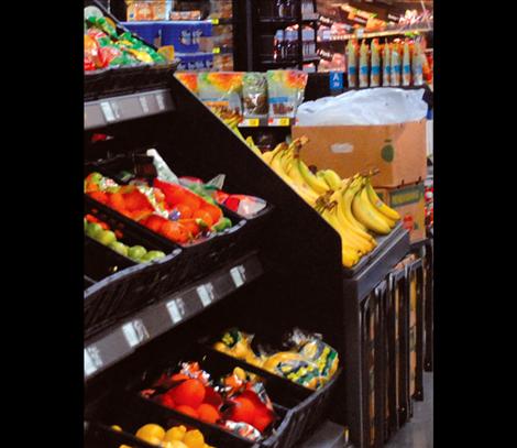 Walmart offers a large selection of produce.