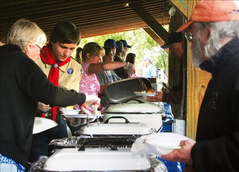 The 20th annual St. Ignatius Volunteer Fireman’s picnic drew people to support their local firefighters by purchasing auction items and lunch.