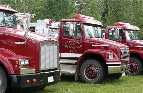 The 20th annual St. Ignatius Volunteer Fireman’s picnic drew people to support their local firefighters by purchasing auction items and lunch.