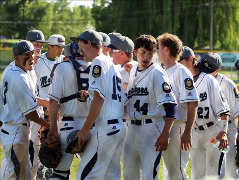 Mission Valley Mariners shake hands with their opponents after a hard-fought game.