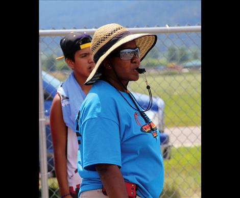 Referee Jeanette Hungerford