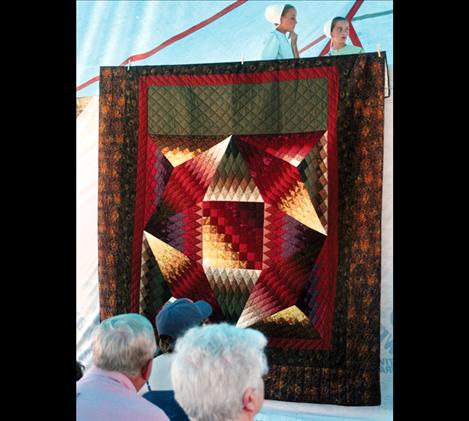 Lorene Yoder's "Mayflower" quilt sold for $1,150 at Saturday's auction.
