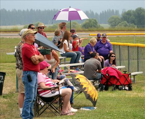 Polson fans cheer their team on.