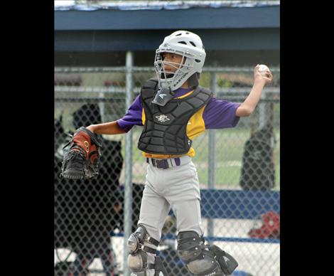 Polson 12U catcher Nate Plant