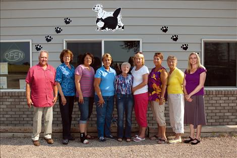 Directors, from left, include Lou Marchello, Sharon Hawke, Becky Ereaux, Marie Snavely, Lois Scott, Judy Coulter, Jackie Smart, Billee Collins and Heather K