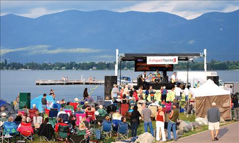  With the Mission Mountains and Flathead Lake as a backdrop, crowds gather at Salish Point for the 4th annual Flathead Lake Blues Festival held Saturday and Sunday in Polson. 