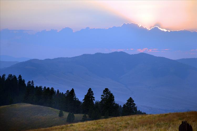 Sunset at the National Bison Range