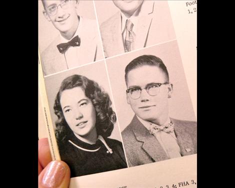 Eddie Peschel, 1957 Ronan High yearbook