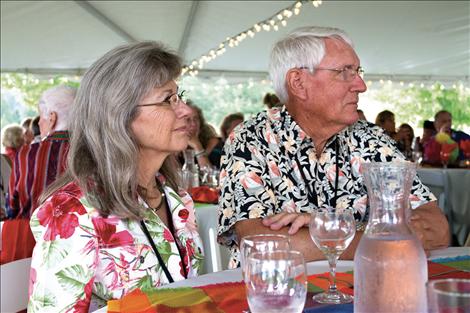 David and Cynthia Waterman enjoy the dinner and auction at the Greater Polson Community Foundation’s Annual Celebration: Viva Polson.