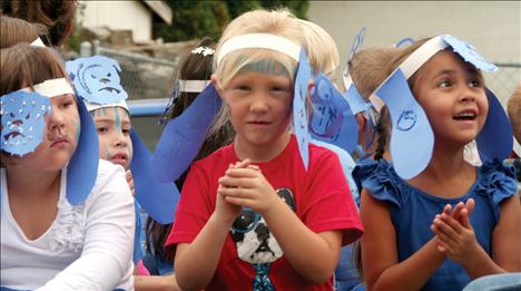 Little Bulldogs ride in the homecoming parade. 