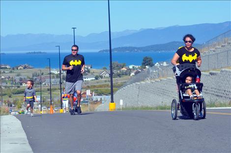 he Means family came dressed as a Batman clan. 