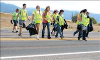 Community-minded students clean up trash