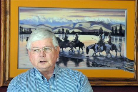 Confederated Salish and Kootenai Tribal Chairman Ron Trahan speaks at a healthcare summit. 