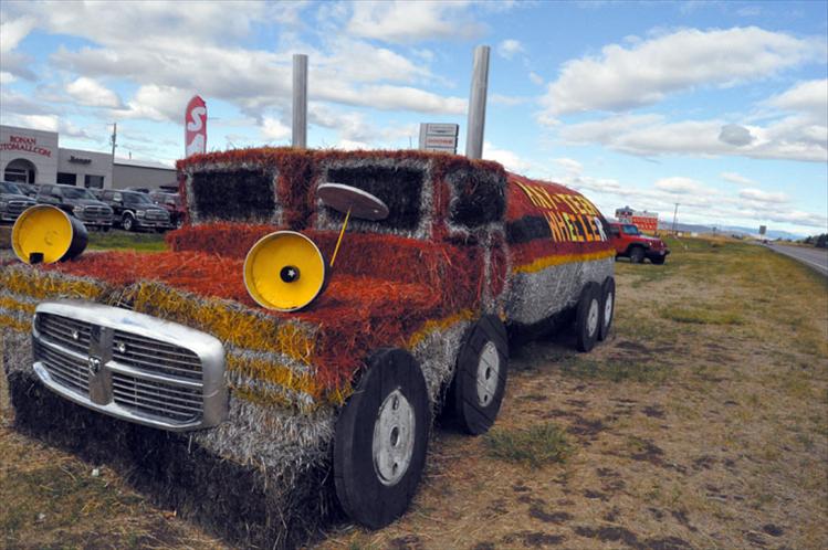 The results of the Ronan Harvest Festival Hay Bale Contest are as follows:  1st place- Ronan Pierce Dodge, Hay-teen Wheeler, 2nd place- Lynn’s Drive-In, Hamburger, 3rd place- Starlite Hotell, Olaf Western Montana Mental Health and Holly Finley for Ronan Flower Mill/Harvest Fest tied in the scarecrow contest. Ronan Harvest Fest organizer Ronna Walchuk thanked everyone for making this year’s Harvest Fest great. 