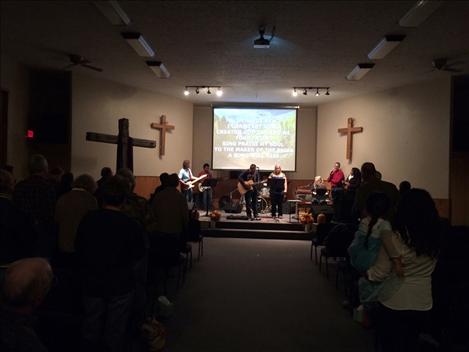 Christians worship during the 40 Days of Praise project that began Oct. 15. 