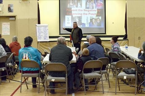 Gary Neumann is collecting community input for a tribal action plan on substance abuse.