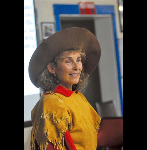 Journalist Perri Knize donned period accurate clothing to demonstrate the lengths she went to in order to ride with an elusive and exclusive group of horsemen for a National Geographic photography assignment. 