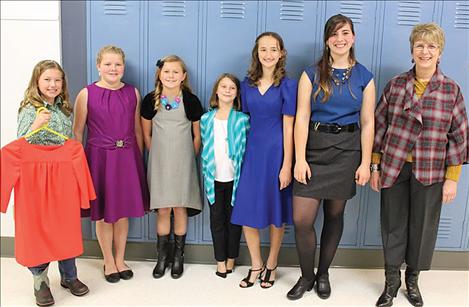 “Make it With Wool” contestants, from left, include Brooklyn Kenelty, Kiara Sherman, Hailey Hakes, Brogan Youngren, Morgan Brooks, Alyssa Liddle and MichalAnn Stedje.