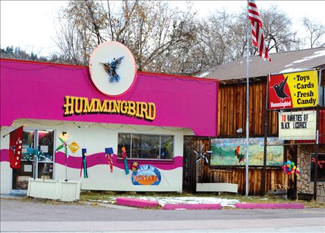 Bright colors, whirligigs and 70 flavors of black licorice draw visitors to the Hummingbird in Arlee.