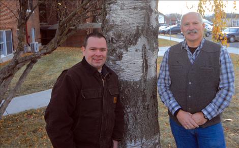 Lake County Sheriff-elect Don Bell, right, chose Jim Atkins as his undersheriff. 