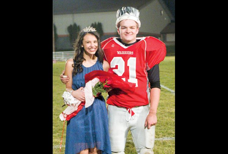 Homecoming Queen Nekeya Senecal and King Lane Wilson