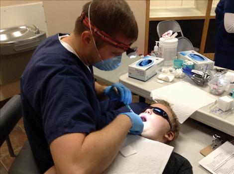 Students at Linderman School received free dental screenings last week through Sealants for Smiles.