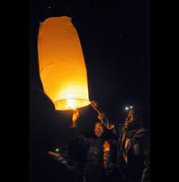 Remembrance lantern lights lift spirits