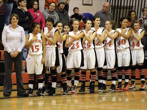 Dressed in vintage uniforms, the Maidens impressed their fans with a win against Loyola-Sacred Heart on the Ronan High School gym hardwood in the Maiden-hosted “throwback” event.