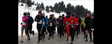 Even on a wintry day, dedicated runners gather for a half -marathon, but they could just as easily have gotten together to snowshoe or cross-country ski as a way to enjoy a snowy day.