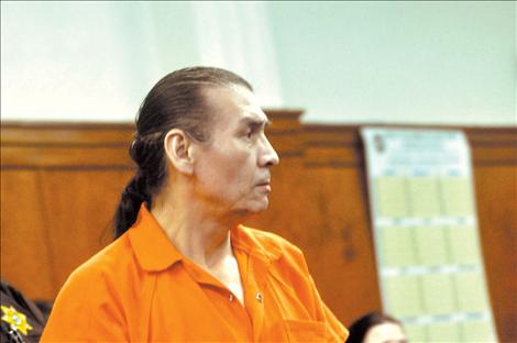 Harry Lozeau changes his plea to guilty Wednesday, Jan. 21 in Lake County district court. Lozeau was charged with deliberate homicide in the shooting death of his brother, Terry.