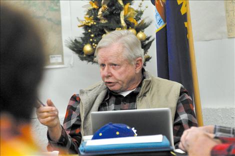 Commissioner Ted Hein addresses the Flathead Joint Board of Control’s media strategy. 