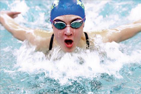 Maggie Todd picked up a bronze medal in the 50 butterfly at last weekend’s state meet. 