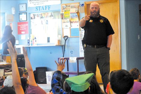 School Resource Officer Levi Read answers questions about prescription drugs.