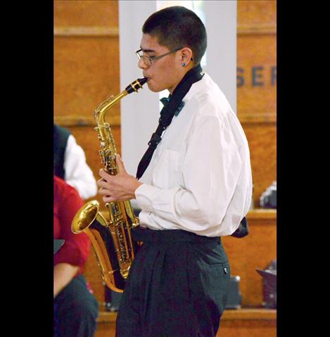 Chase Wiley started playing music with the school in fifth grade. 