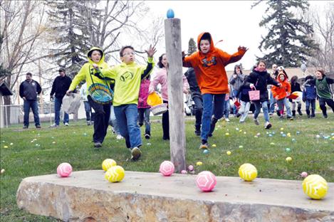 And the race is on in Ronan’s Bockman Park.