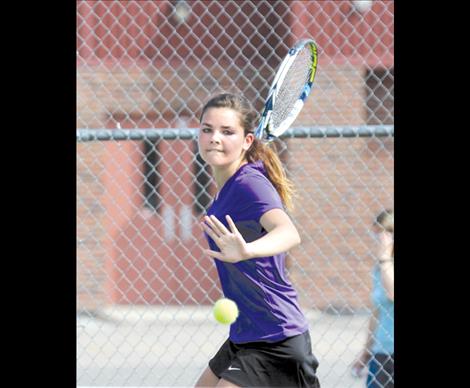 Lady Pirate Cassie Carlyle keeps her eyes on the ball.